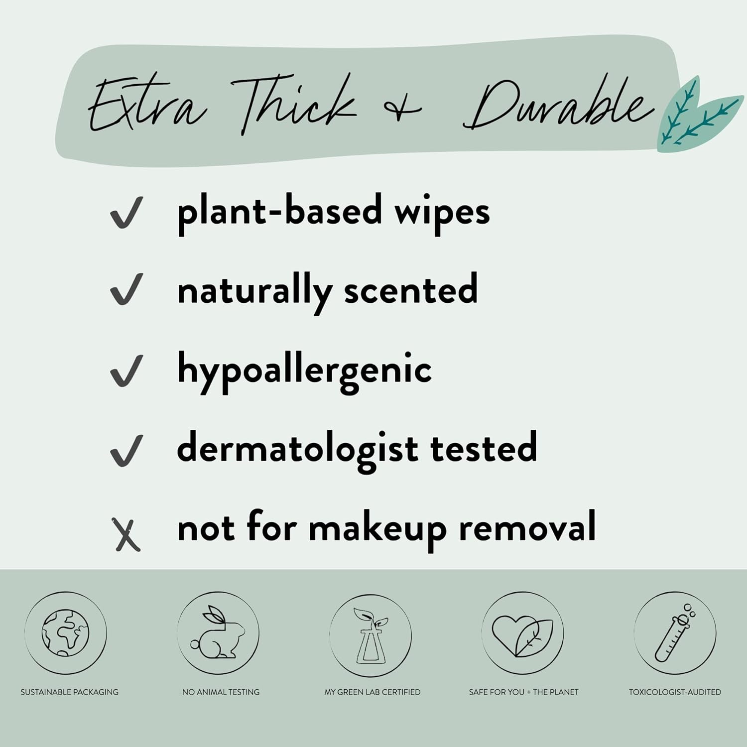 The Honest Company Hydrate and Cleanse Naturally Scented Wipes, Cleansing Multi-Tasking, 99% Water, Plant Based, Hypoallergenic, Aloe Cucumber, 60 Count - Image 5