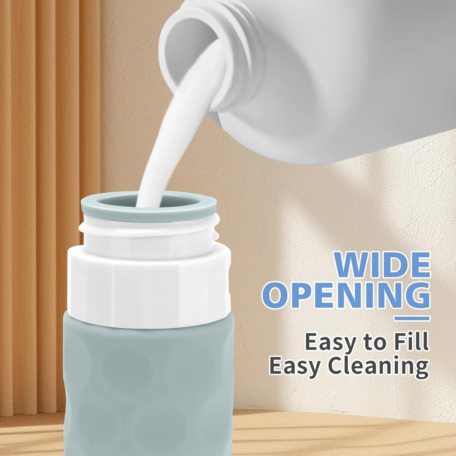 Silevoler Travel Bottles for Toiletries, 4pcs Tsa Approved 3oz Travel Size Containers, BPA Free Leak Proof Premium Silicone Bottles, Refillable Liquid Squeezable Accessories W/Toiletry Bag - Image 4